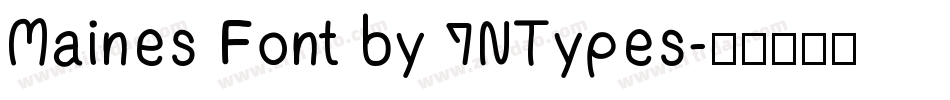 Maines Font by 7NTypes字体转换